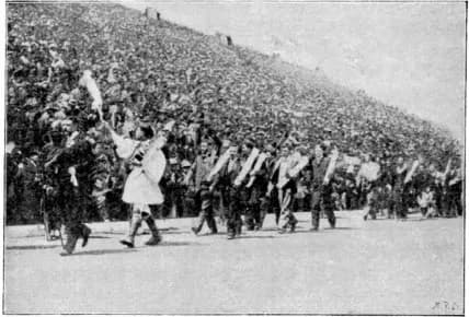 First modern Olympic Games are held, representing the Sports timeline